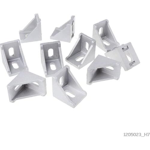 10pcs 3030 4040 2028 Fasten Fitting Angle 30x30 L Connector Aluminum Corner Bracket Joint Brace 34.8x34.8x28mm