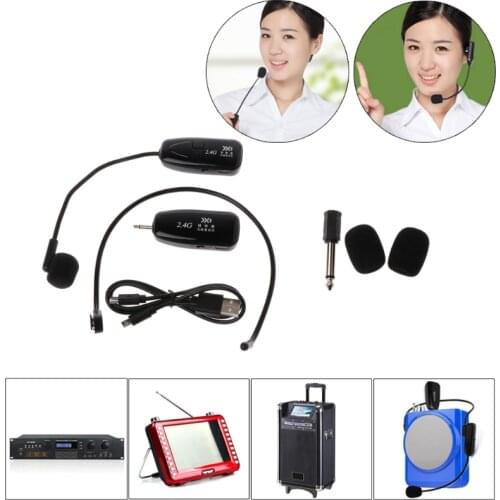 2.4G micro sans fil micro casque micro casque micro Pour haut-parleur parole