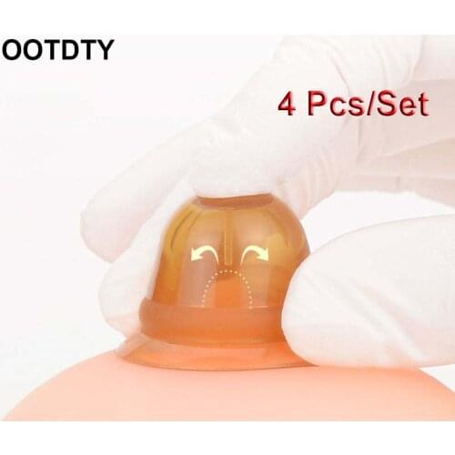4 Pcs/2 box Nano Silicone Nipple Corrector Teat Recessed Invagination Flat Suction Device Maternal Lactation Period Suppl