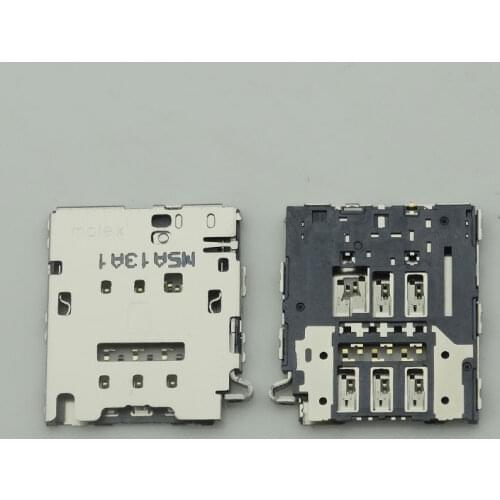 5pcs/lot Original For Samsung Galaxy S6 Edge G925 G9250 Sim Card Reader Connector Socket Holder Slot Tray Module