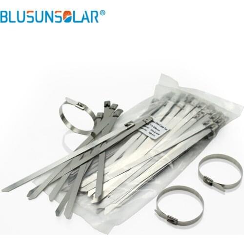 500pcs/lot high quality 30 inch 4.6mm x 750mm Thickness 2.5mm Best 304 Grade colorful self locking Stainless Steel cable ties