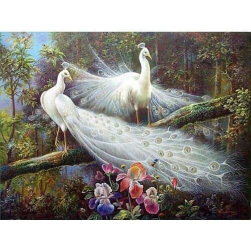 Diamond Painting Full Square Peacock Diamond Mosaic Animals Rhinestones Sale Diamond Embroidery Cross Stitch Flowers Resin Drill