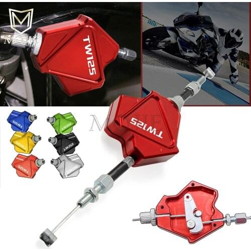 Motorcycle CNC Aluminum Stunt Clutch Lever Easy Pull Cable System For YAMAHA TW125 TW 125 1999-2004 2000 2001 2002 2003