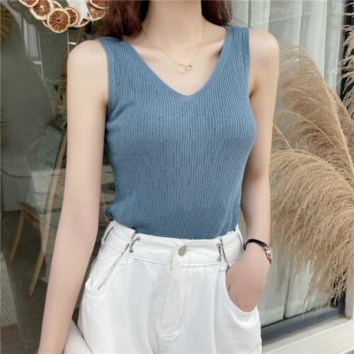 AOSSVIAO 2021 Summer Camis y2k Retro Top Knitted Corset Top Women Sleeveless Tank Top Fashion Streetwear Summer Sweats