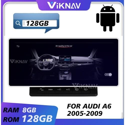 Car Radio for AUDI A6 2005 2006 2007 2008 2009 LHD RHD Screen Android Auto Stereo Receiver GPS Navigation Multimedia Player