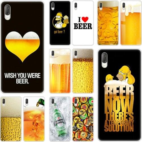 Hot Fun Beer Glass Hard Case For Sony Xperia L1 L2 L3 X XA XA1 XA2 XA3 Ultra 10 Plus E5 XZ XZ1 XZ2 Compact XZ3 XZ5 2 20 Cover