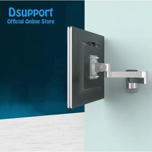 Aluminum Alloy 360 Degree Full Motion LCD LED Monitor Holder TV Wall Mount Bracket Arm loading 6 kgs