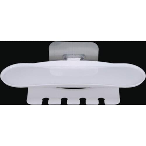 No Punching And No Trace Paste Toothbrush Holder Razor Holder Wall-Mounted Toothbrush Holder Bathroom Storage Rack