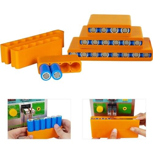 18650 Battery Fixed Fixture Single Row Double Sided Solder For Lithium Battery Pack Spot Welding Fixtures Batteries Fixed Holder