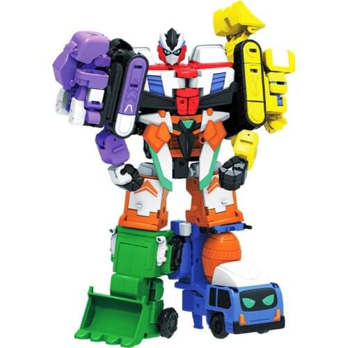 Deformation Robot 6-in-1 Engineering Transformation Deformation Construction Engineering Construction Car Toy Set Children Gift