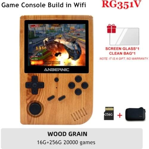 ANBERNIC RG351V 3.5 inch IPS Screen Video Retro Handheld Game Console 144G 10000+ PS1 GB N64 Mini Pocket Games Player Kids Gifts
