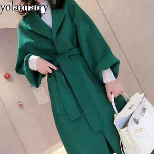 Autumn Winter Coat Women 100% Wool Female Jacket Korean Coats Long Womens Clothing Fashion 2020 Casaco Feminino Pph1441