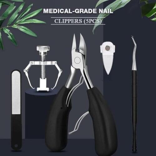 Medical-Grade Nail Clippers Professional Toe Manicure Pedicure Cutters Nippers Podiatry Claw Nail Scissors Toenails Too