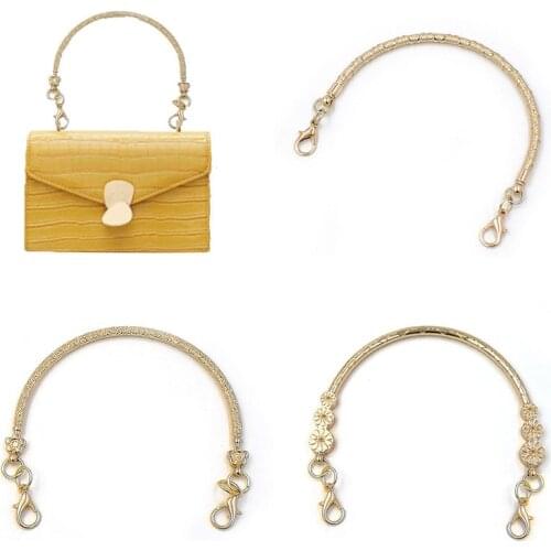 11cm Metal Bag Frame For Purse Handbag Handles Clutch Bag Accessories DIY Purse Clasp Round Metal Bag Handles Bags Hardware