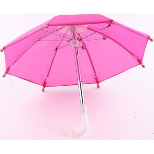 Miniature Umbrella Umbrella For 18 '' Dolls Accessories Toy Gift Pink