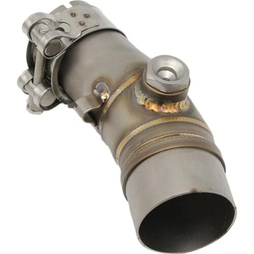 Modified Exhaust Steel Mid Link Pipe Connect Elbow Tube For Kawasaki ER6N