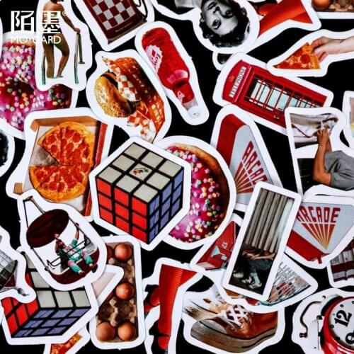 45P Creative Fashion Stationery Sticker Scrapbooking Urban Life Series DIY Diary Journal Decorative Adhesive Paper Seal Supplies