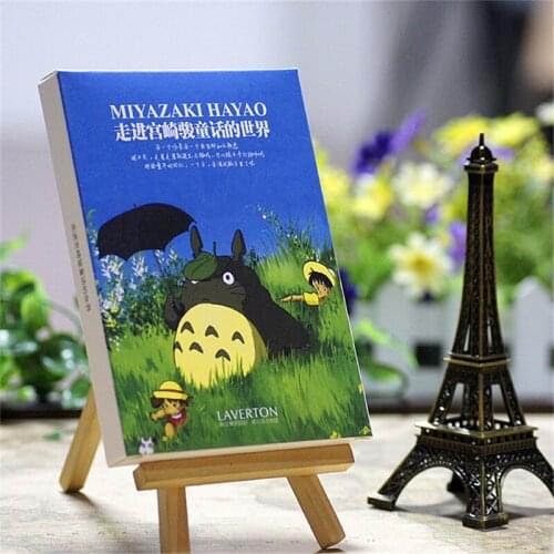Newest Hot 30sheets/LOT Hayao Miyazaki Oil Painting Postcard Hayao Miyazaki Postcards/Greeting Card/wish Card/Fashion Gift