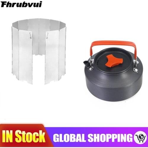 Camping Outdoor Gas Cooker Portable Stove Gas Heater With Piezo Ignition Equipment Windshield Hiking Accessories