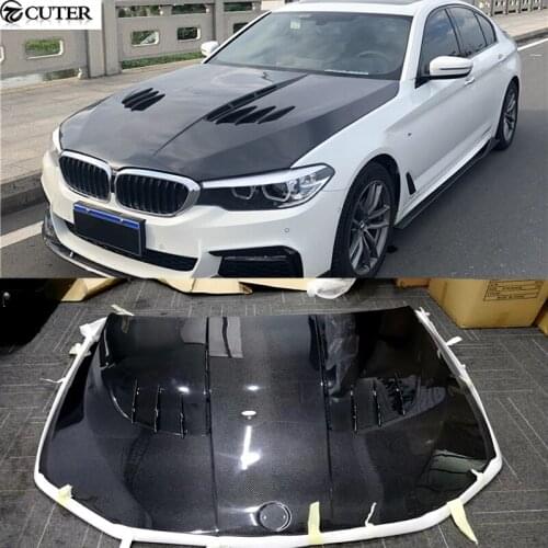F90 M5 G30 5 series PD style Carbon Fiber Front Engine Hood Cover bonnet with air vents for BMW F90 M5 G30 540i 17-19