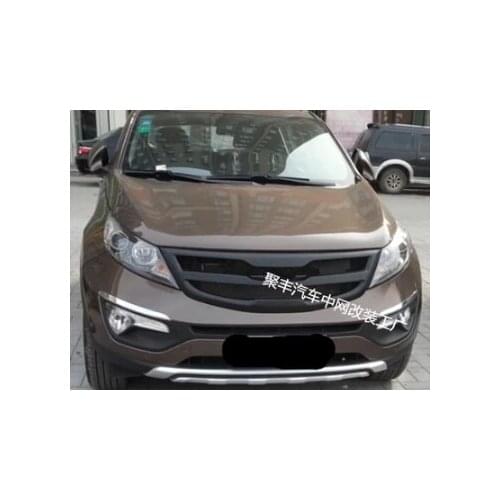 Car avant Grill Grille cas avec une bande pour for Kia Sportage 2011--2014