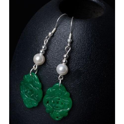 Style 925 Silver, Original Hand-made Hollowed Dried Beaded Earrings, Anti Allergy Pure Tremella Jewelry Custom Made