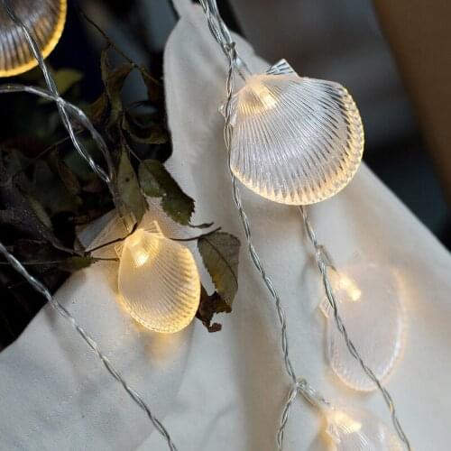 3.5M Led String Lights Shells Under The sea Beach Decoration for Coastal Ocean Summer Theme Party Decoration Supplies ww85