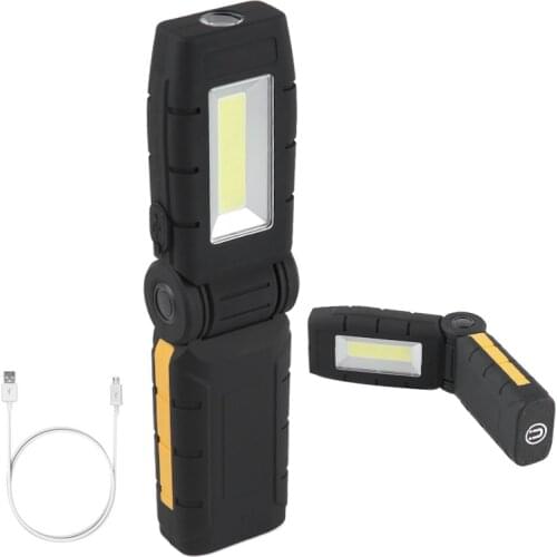 LED Rechargeable Magnetic Work Light Portable COB 4 Lighting Modes Inspection Lamps Foldable Work Lights For Car Repair Outdoor