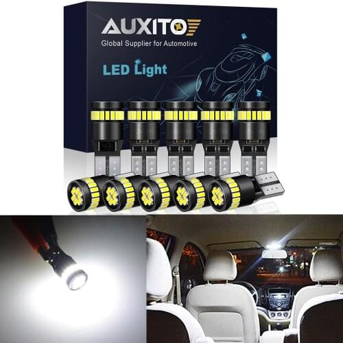 AUXITO 10x W5W T10 LED Canbus No Error 24V Car Interior Reading Parking Lights for Mercedes BMW E60 E90 Audi A3 8P A4 6B VW Golf