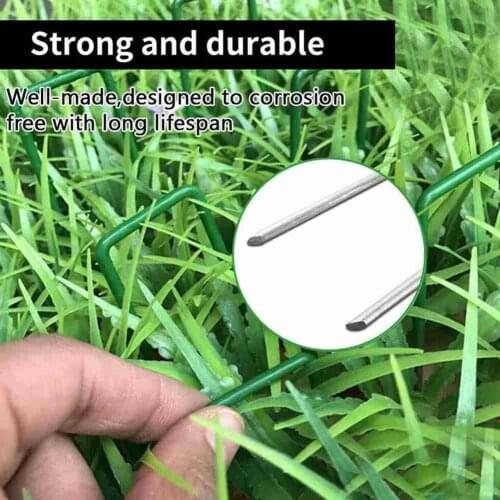 Lawn Garden U-shaped Nails Galvanized Steel U-shaped Nails Artificial Grass Fixed Nails Green Turf Nails For Greenhouses
