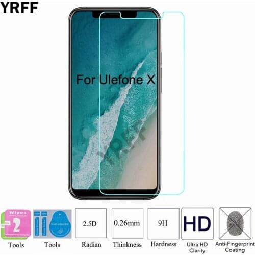 2PCS 2.5D 0.25mm 9H Tempered Glass Screen Protector Protective Film For Ulefone X For Ulefone power Free Tools