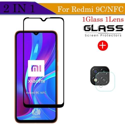 Camera + Tempered Glass For Xiaomi Redmi 9C NFC Screen Protector Glass On Xiaomi Redmi 9C Protective Glass