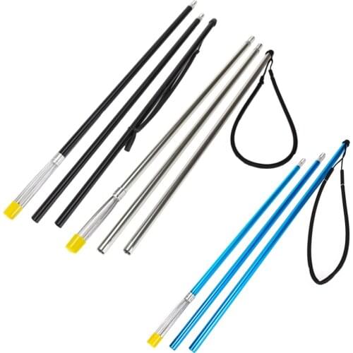 5Prong Fishing Spears Gaffs Barbed Diving Telescopic Fishing Rod Harpoon