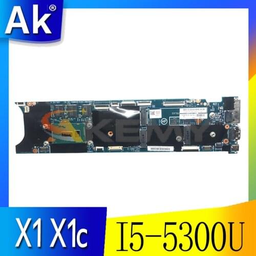Akemy For Lenovo ThinkPad X1 X1c Laptop PC Motherboard LMQ-2 MB 13268-1 I5 5300U 8G Quality Assurance 100% Test OK