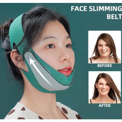 Face Slimming Bandage Graphene Layer V-Face Skin Lifting Belt Chin V-line Up Anti-Swelling Double Chin Removal Tightening Belt