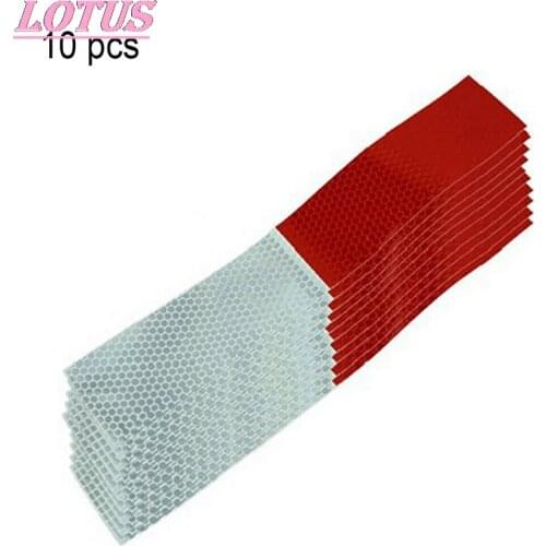 Safety stickers for night driving, reflective car adhesives, warning strips, car supplies, 4.5x30cm, 10pc