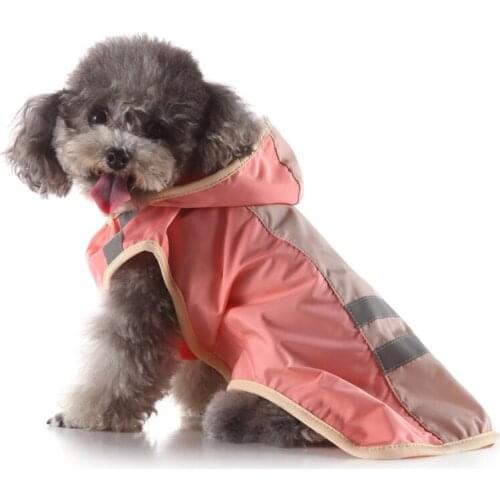 Large Medium-sized Dog Golden Retriever Pet Dog Raincoat Fashion Best-selling Dog Raincoat Multicolor Reflective Dog Raincoat