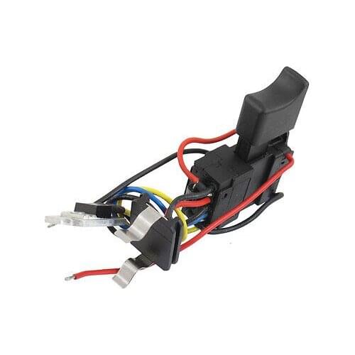 Black 7.2-24V DC 12A Electric Tool Switch for Cordless Drill