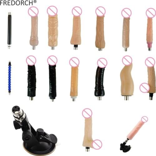 FREDORCH more different specifications flesh dildo for sex machines A2 / F2 / 3XLR attachment for women sex products,sex toy