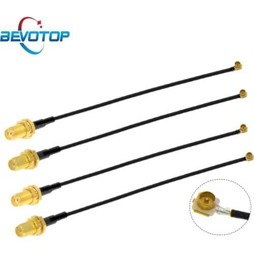 1pcs IPEX Cable SMA Female to uFL/u.FL/IPX/IPEX-1 IPEX 1 Male Plug WIFI Antenna RF Cable RG1.13 Pigtail Extension