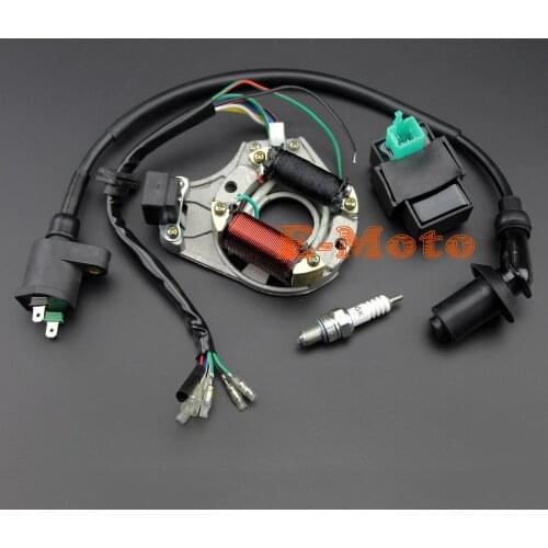 IGNITION REBUILD KIT CHINESE ATV 50CC 70CC 90CC 110CC ATV Magneto Stator CDI IGNITION COIL PLUG C7HSA SPARK new