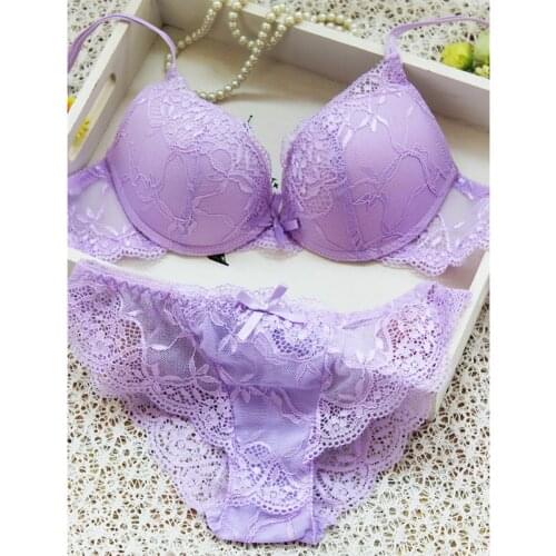 New Ladies Bra Set Fashion Jacquard Decor Underwear Set High Quality Thin Bra Sets Casual Solid Color Set For Women
