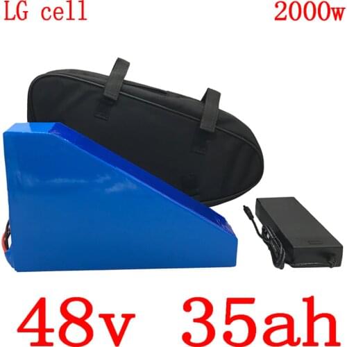 48V 1000W 1500W 2000W battery pack 48v 35ah electric bike battery 48v 35ah Lithium battery use LG cell with 50A BMS+5A charger