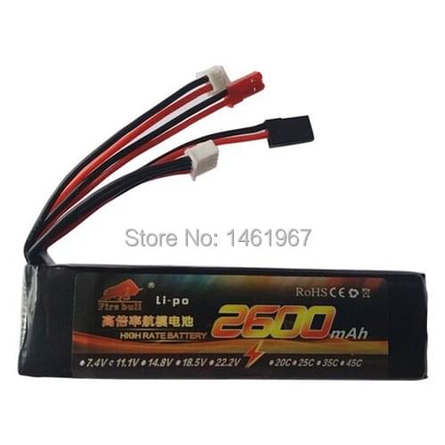2600mAh 11.1V 8C Li-Poly RC Battery for Walkera DEVO 7 DEVO 10 DEVO12E F12E WFLY9 RadioLink AT9 AT10