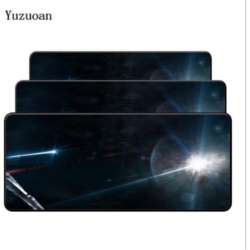 Mairuige Space Bright Large Rubber Overlock Edge 90x40mm Desk Mouse Mat Cushion Of The Portable Mouse Pad Printing Game Keyboard