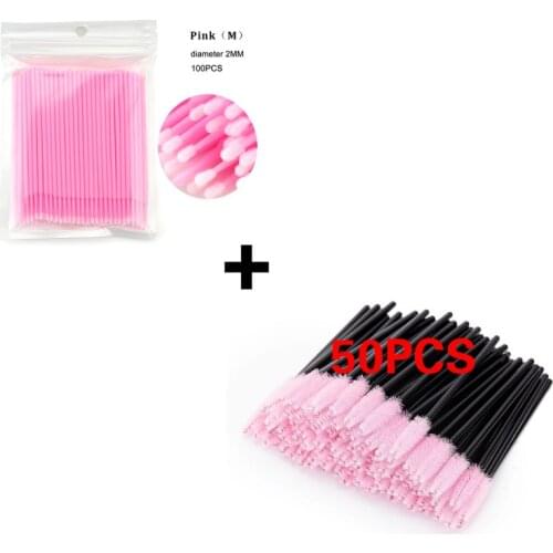 Eyelash Extension Disposable Eyebrow Brush Curler Cosmetic Set Makeup Tools Silicone Gel Eyelash Comb Mascara Wands