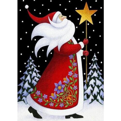 Christmas Santa Claus Cross Stitch DIY Embroidery Complete Kit Handiwork Handmade Painting Needlework Wholesale Design Sales