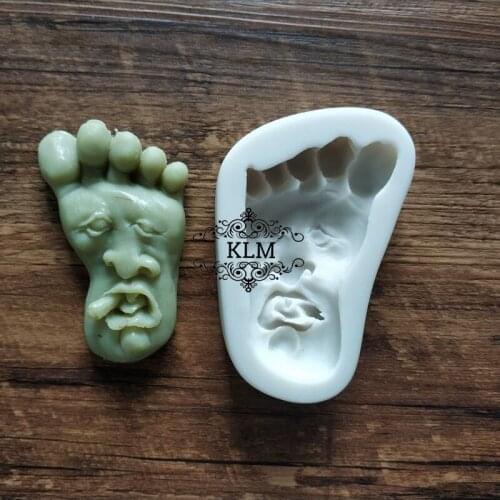 Halloween Silicone Chocolate DIY Baking Tools Little Foot Shape Cake Decoration Molds