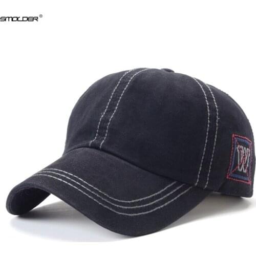 [SMOLDER] 2019 New Arrival Caps Men Casual Letter Baseball Cap Unisex Fitted Snapback Hats Embroidery Hip Hop Caps Women gorras