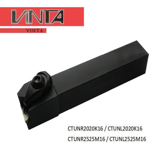 CNC lathe external turning tool holder CTUNR2020K16/CTUNL2020K16/CTUNR2525M16/CTUNL2525M16 cnc tools boring bar